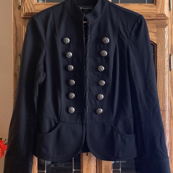 INC International Concepts Jackets & Blazers - Military/ industrial Style Black Jacket/blazer